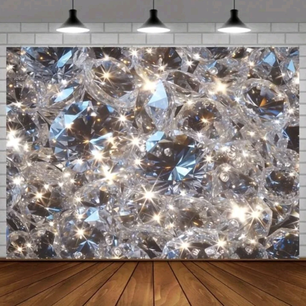 Large Diamond Crystal Tapestry